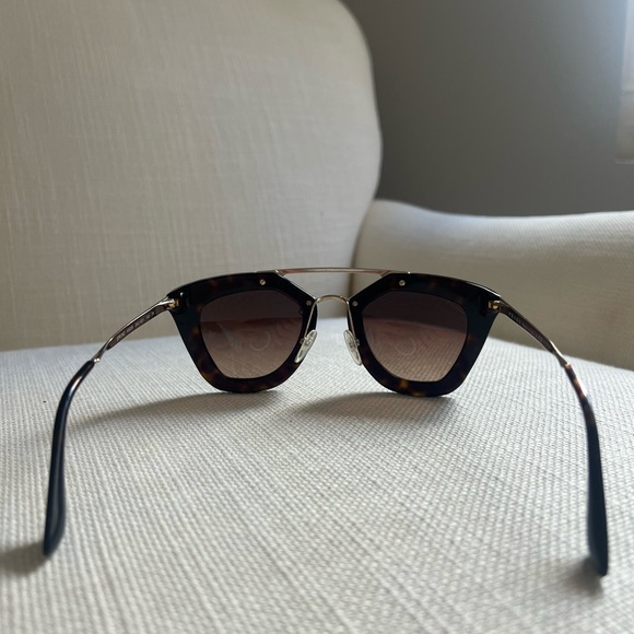 Prada Cateye Gradient Tortoise Brown Sunglasses - Picture 5 of 9